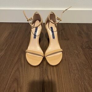 Stuart Weitzman Nudistsong Heels Beige Nude Formal Elegant Classic Party